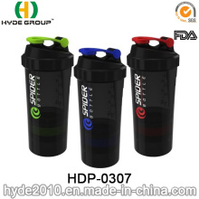 500 мл BPA бесплатно пластиковые паук шейкер, пластиковые белка шейкер (HDP-0307)